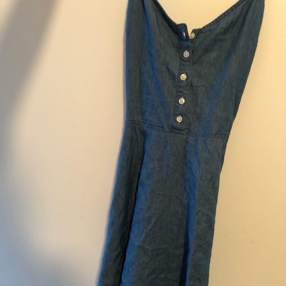 Blue Button Up Dress
